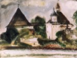 Картина 'Крепость в Старой Ладоге', художник-А. Боймурадов